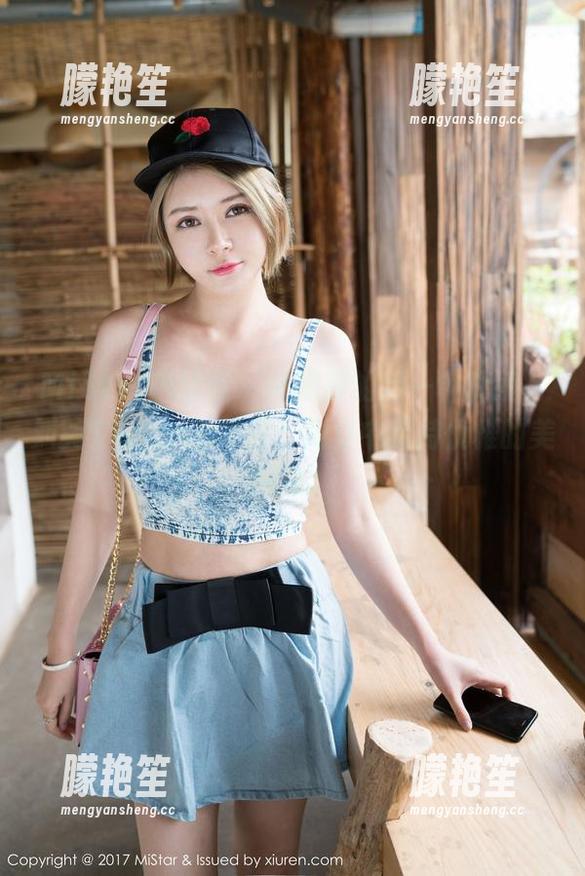 MiStar魅妍社 - 体操服的另一种解读，刘奕宁Lynn的写真：倒立中保持优雅的美图集。